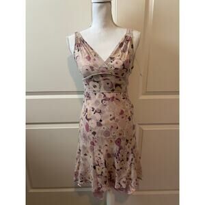 Y2K Express Silk Floral Romantic Coquette Size 4